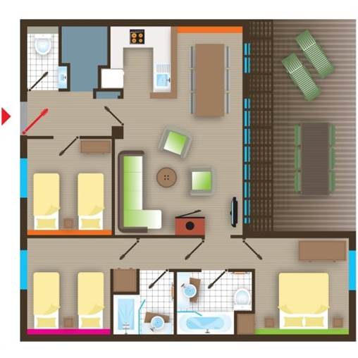 Comfort cottage BD472 at Le Bois aux Daims